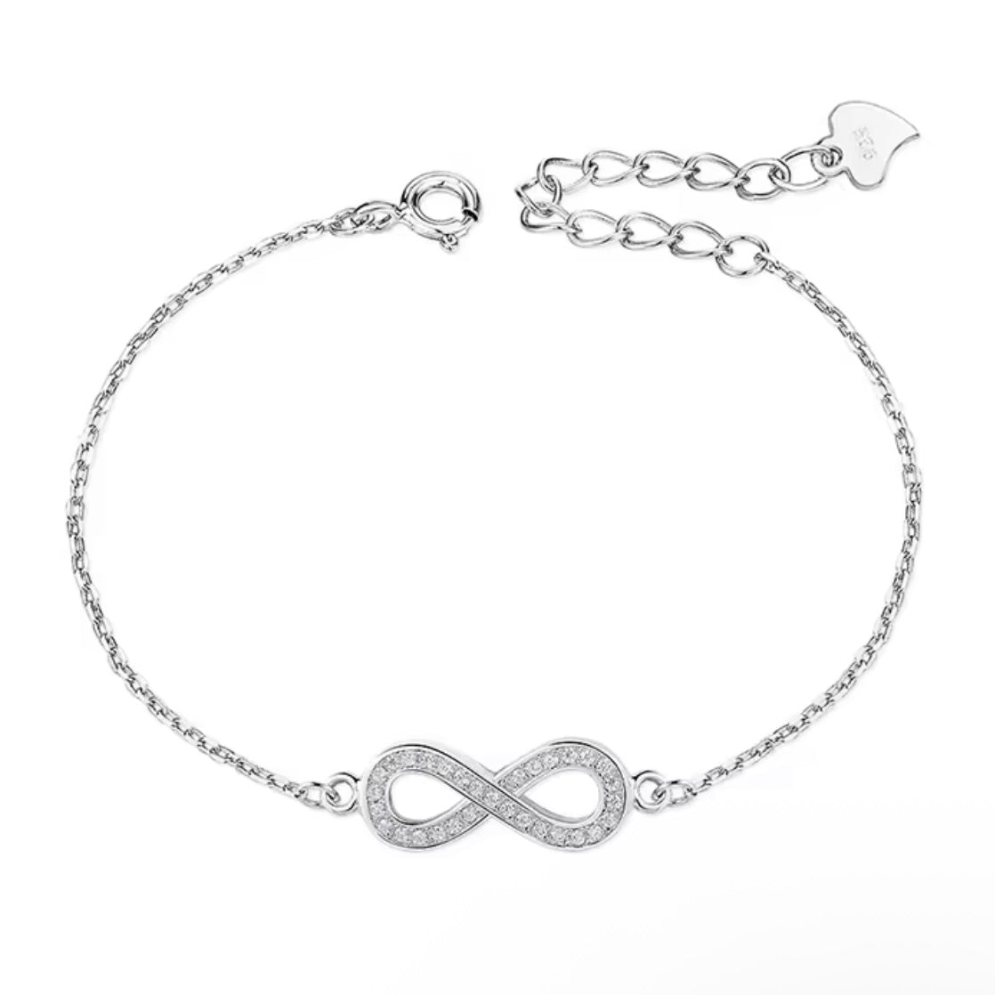 ♾️💎 Brățară Infinit din Argint 925 cu Zirconia