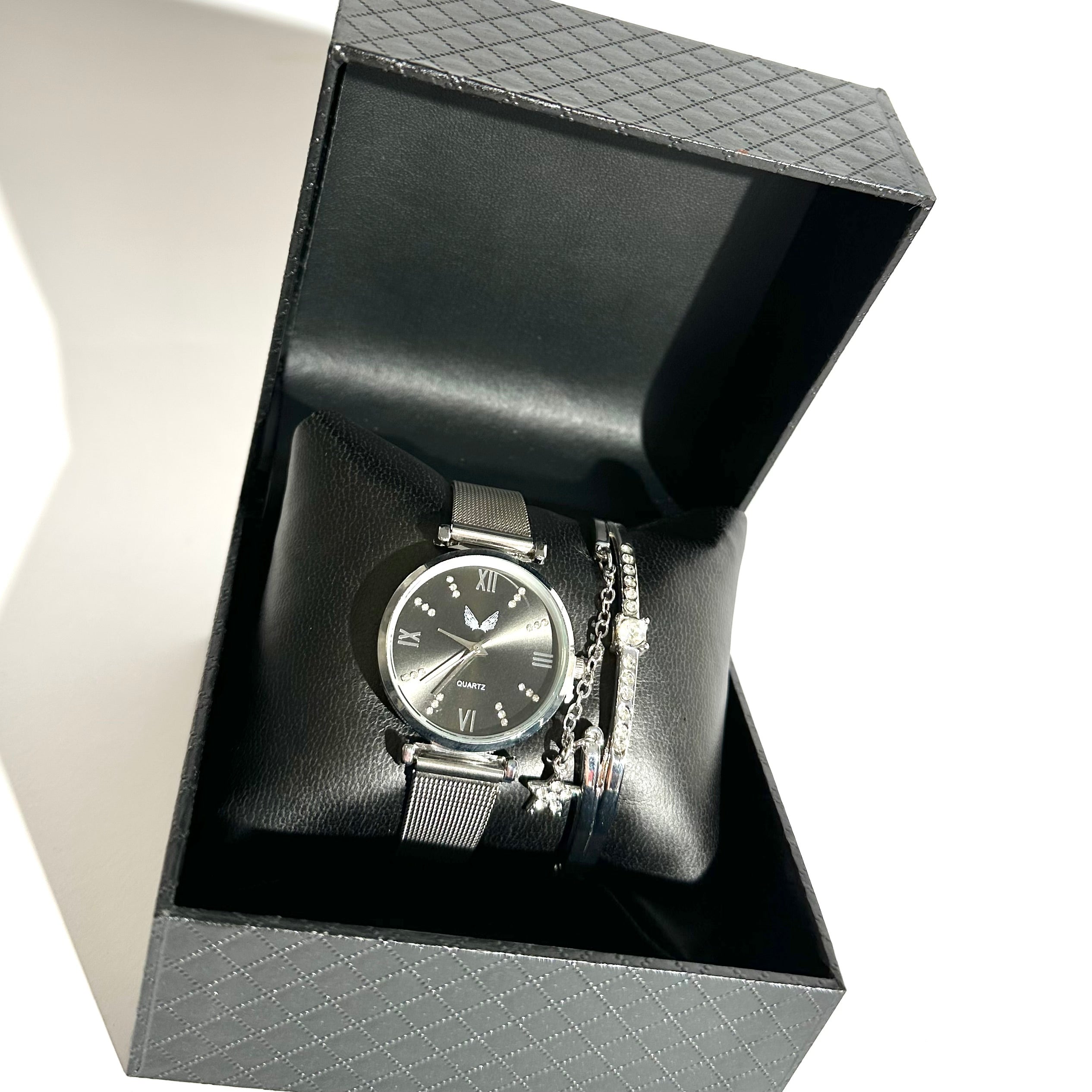 ⌚ Set Ceas & Brățară Silver Star ✨
