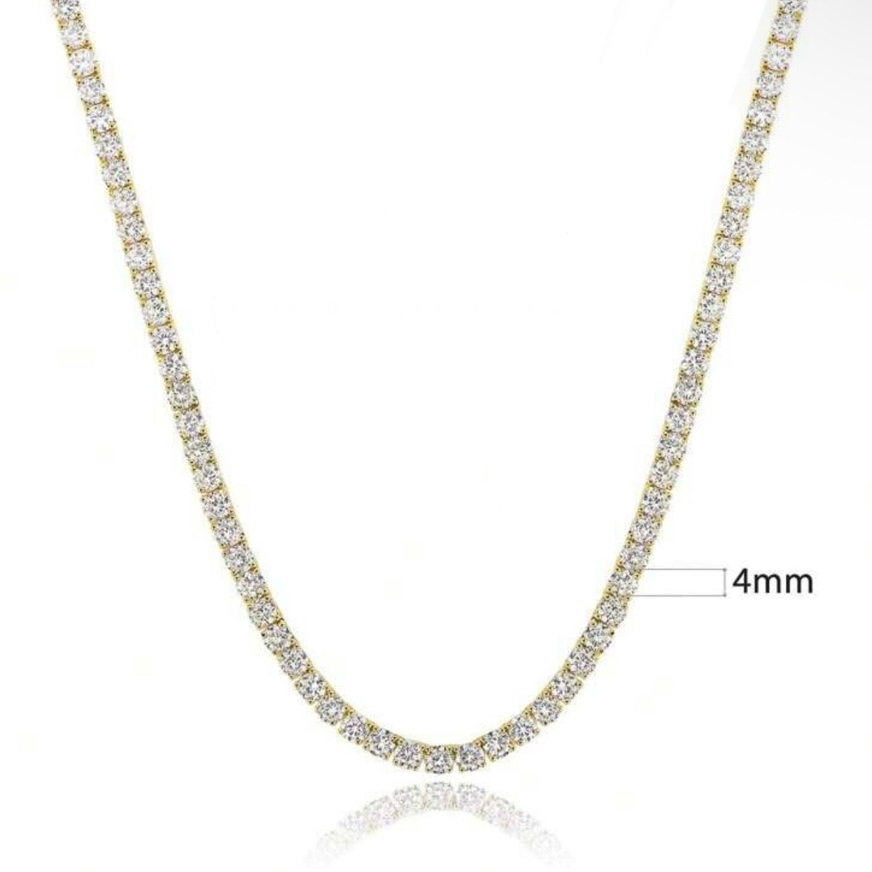 Colier Tennis Luxury Unisex 💎 Silver/Gold