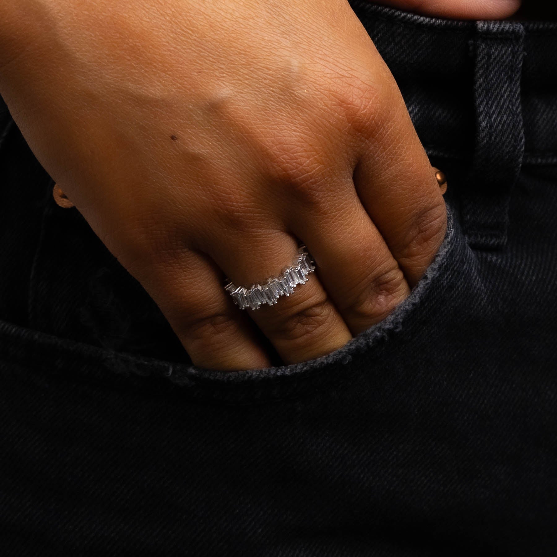 Inel Big Diamonds de Argint