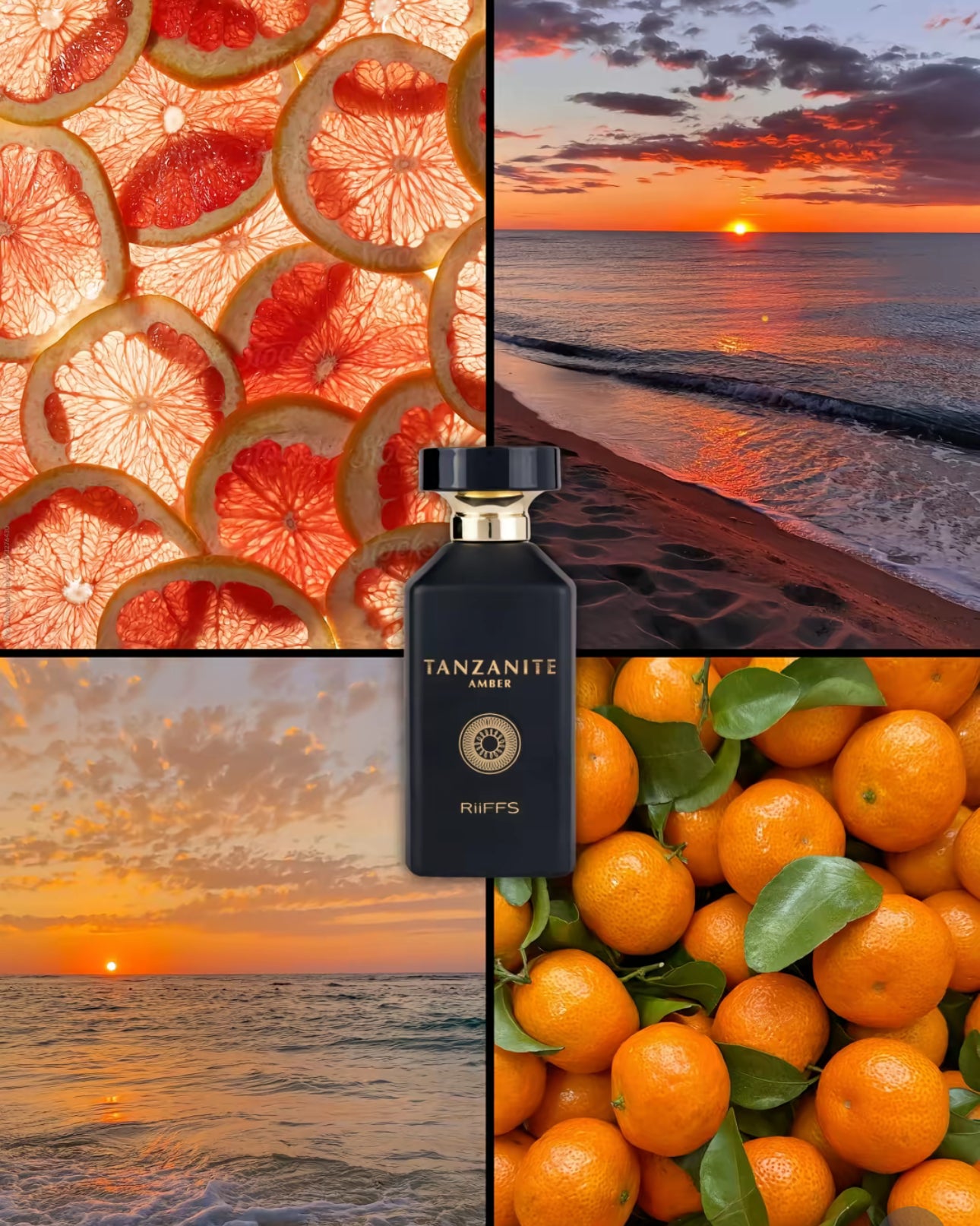 💙 Tanzanite Amber – Misterul în Note Orientale 100ml | Extrait de Parfum pentru Bărbați