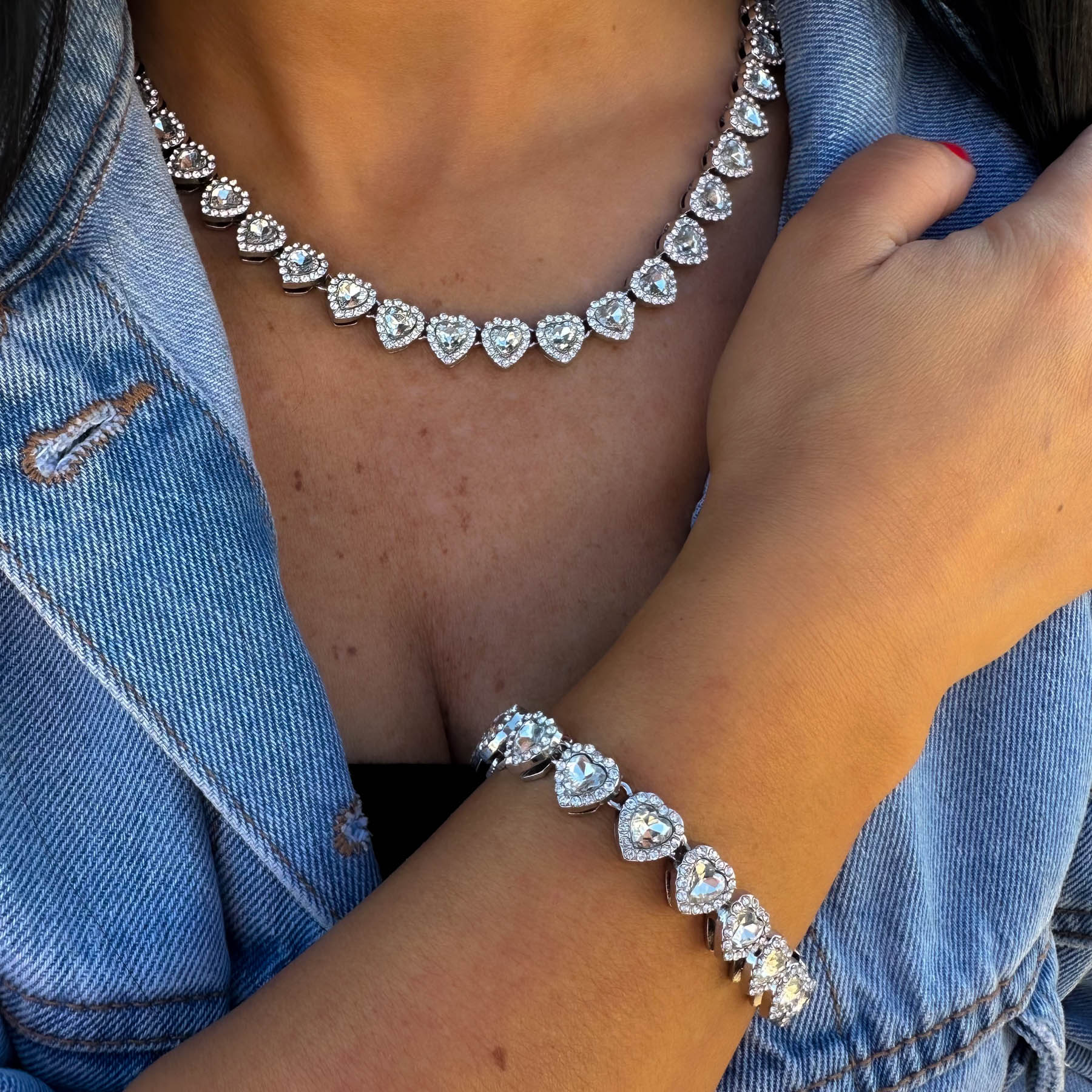 Set Heart 🤍 Colier și Brățară