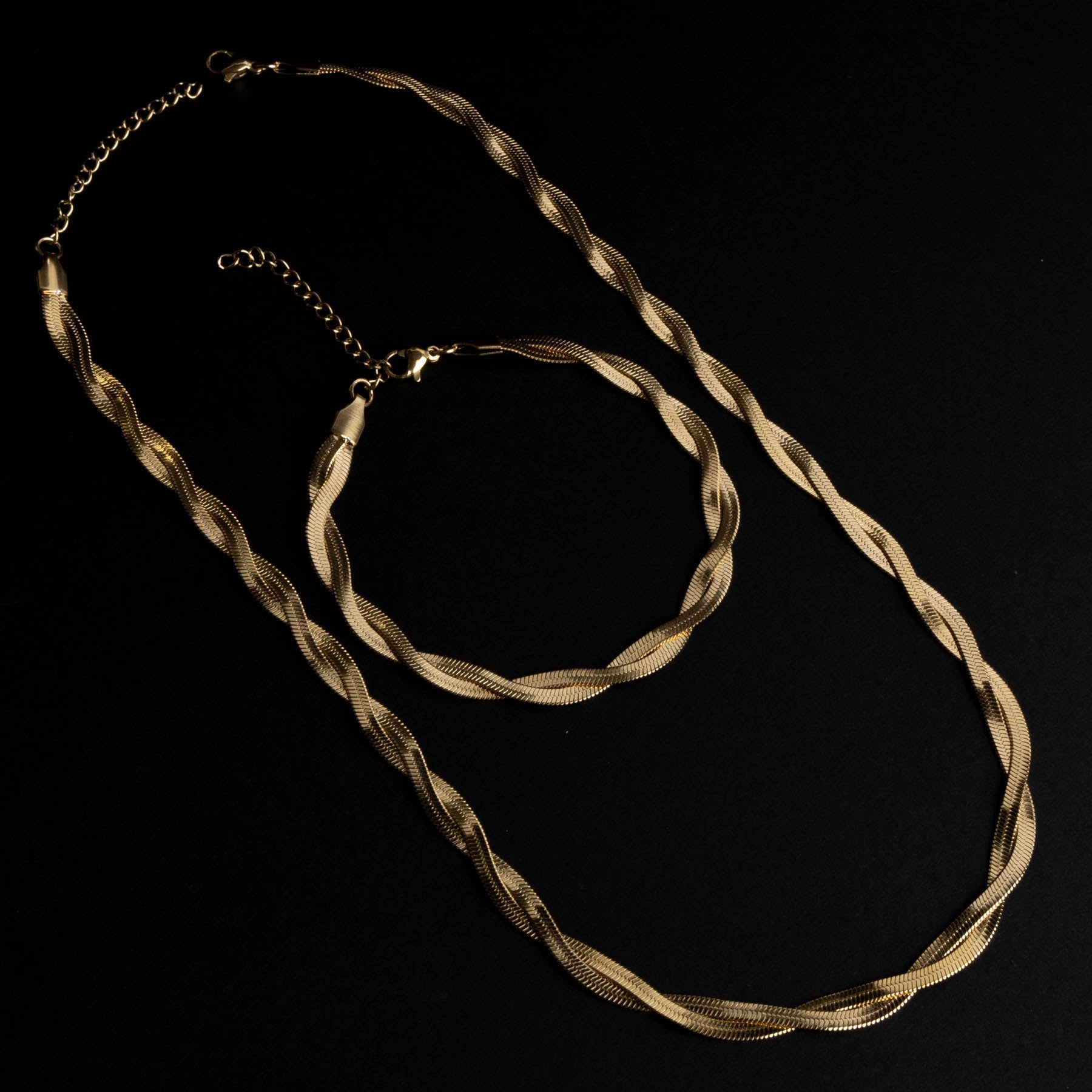 🐍✨ Set Snake Dublu Gold - Unisex