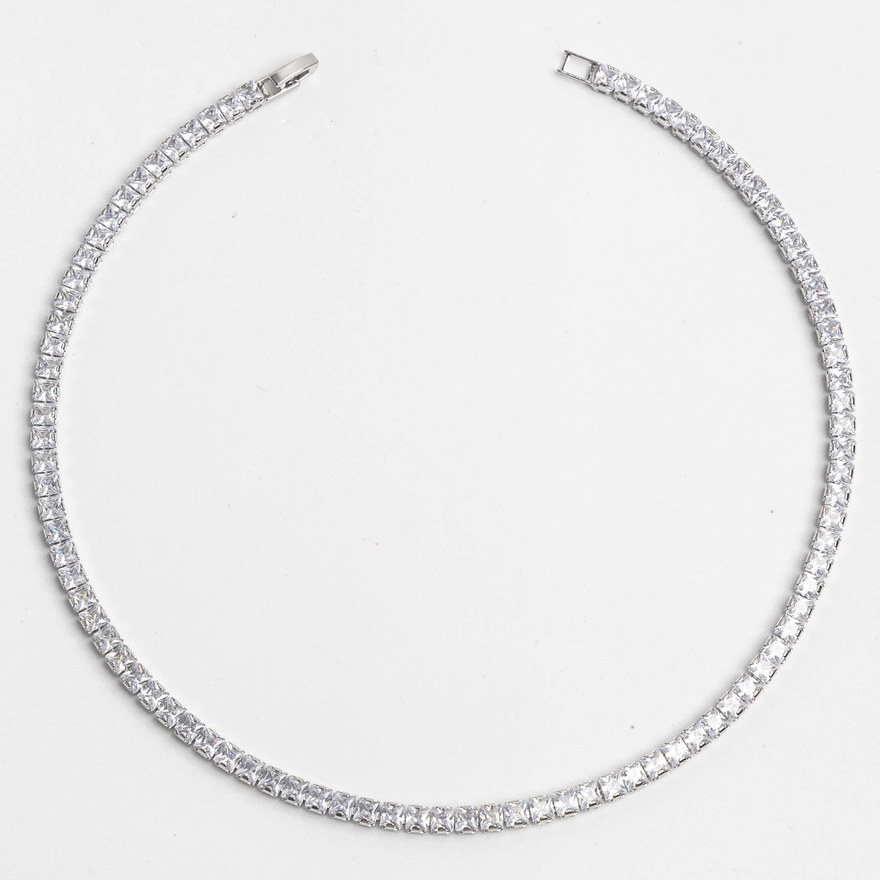 💎 Colier Tennis 42cm din Oțel Inoxidabil