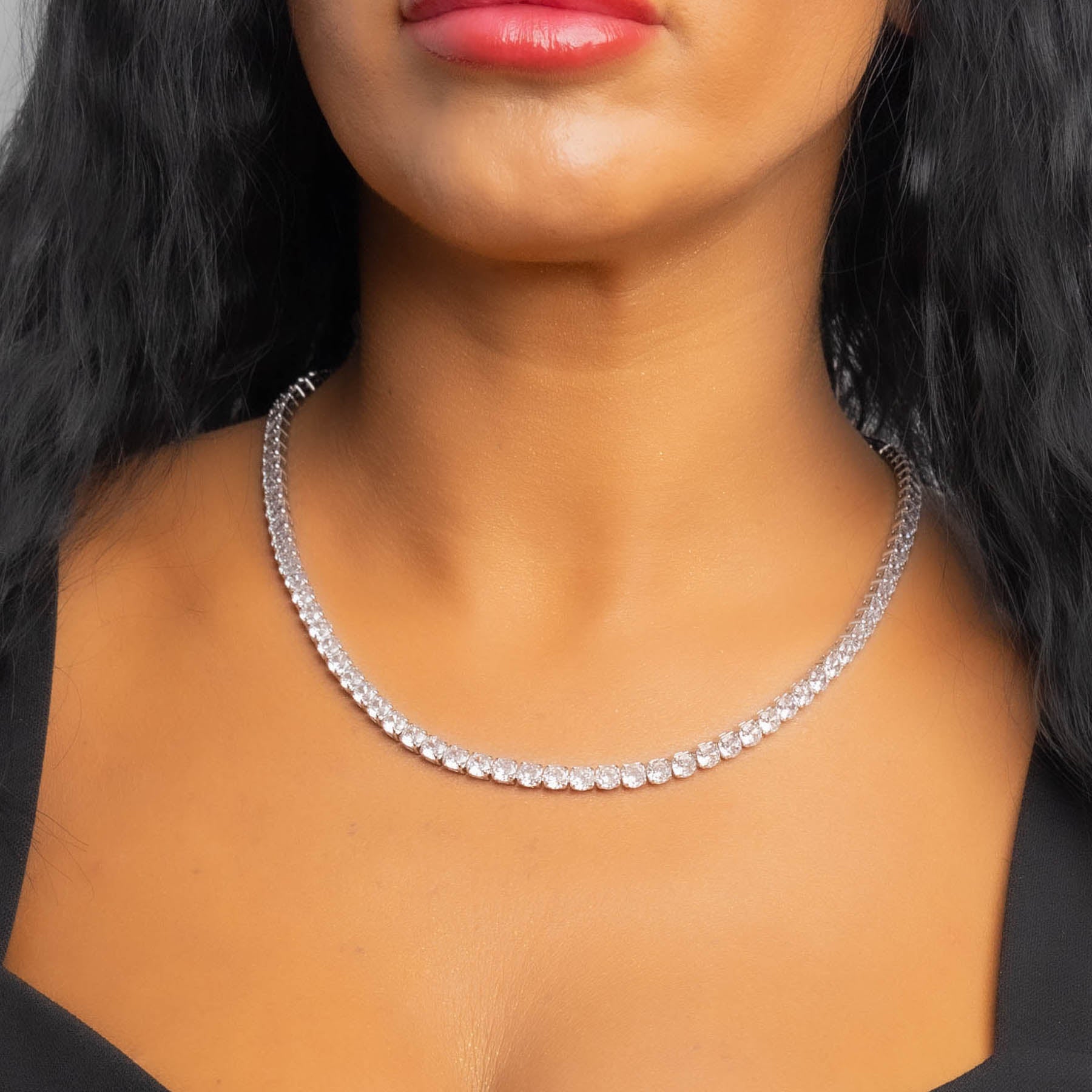 💎 Colier Tennis 50cm din Oțel Inoxidabil – cu pietre Zirconia