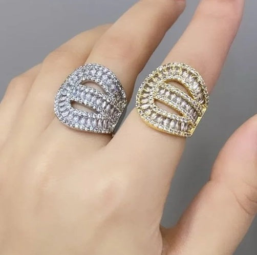 Inel Double Shine Reglabil