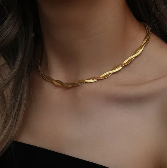 🐍 Colier Snake Dublu: Bijuterie Statement Unisex ✨