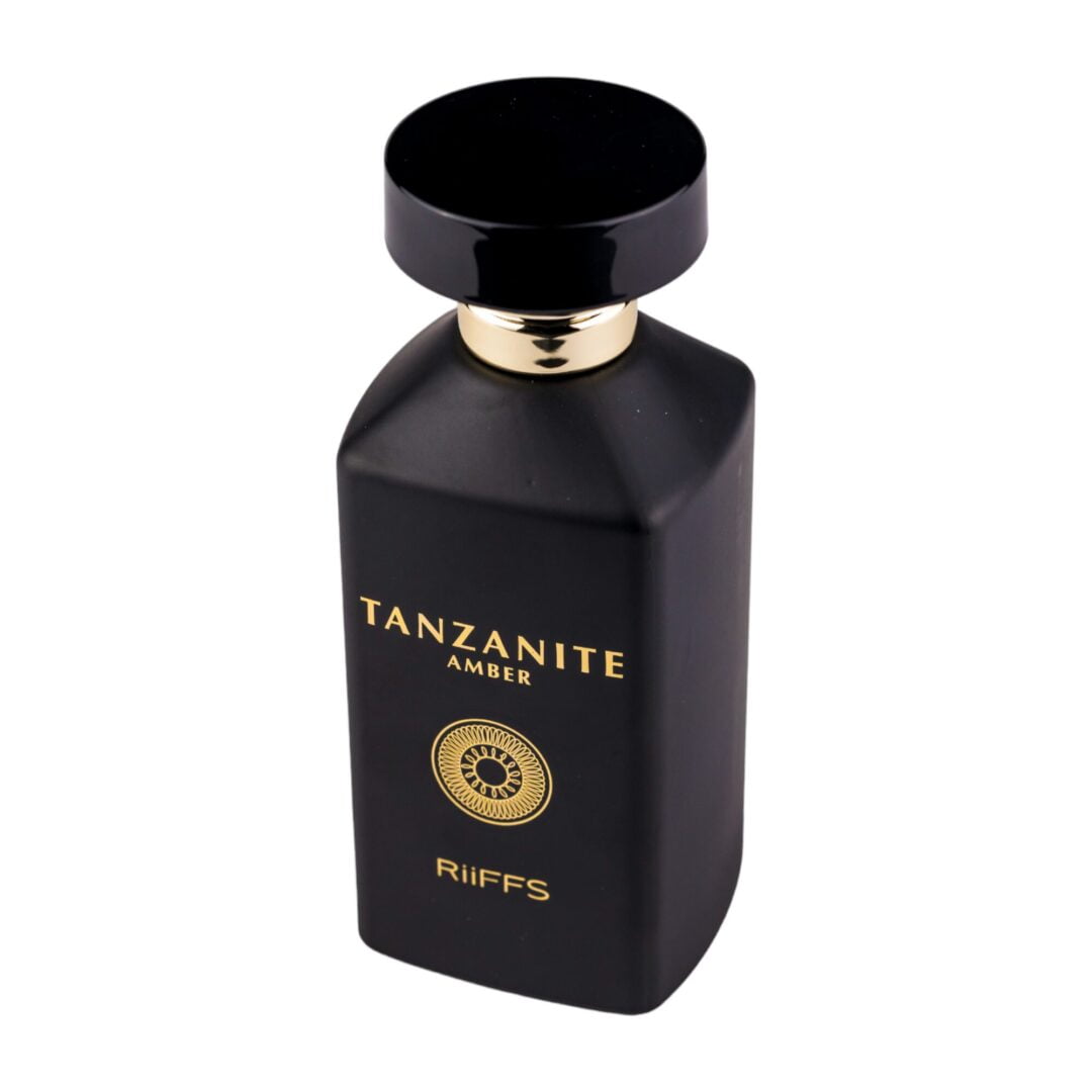 💙 Tanzanite Amber – Misterul în Note Orientale 100ml | Extrait de Parfum pentru Bărbați