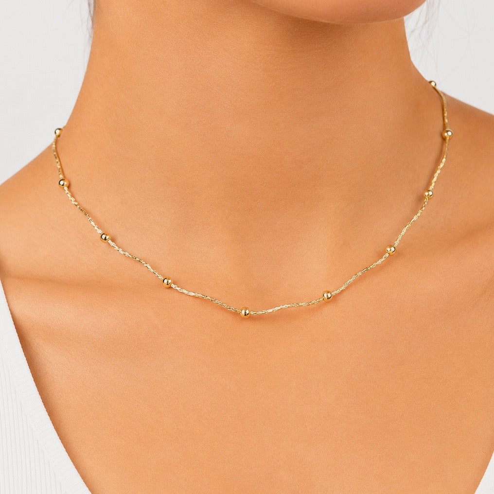 Colier Choker - Placat cu Aur