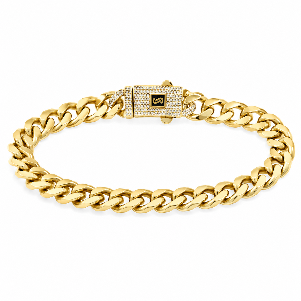 Set Monaco 8MM placat cu Aur de 18K