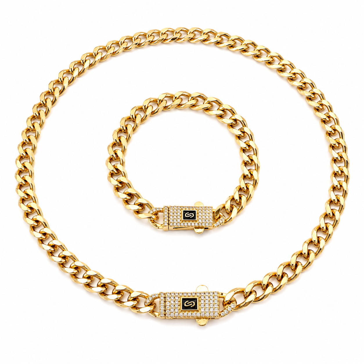 Set Monaco 6MM placat cu Aur de 18K