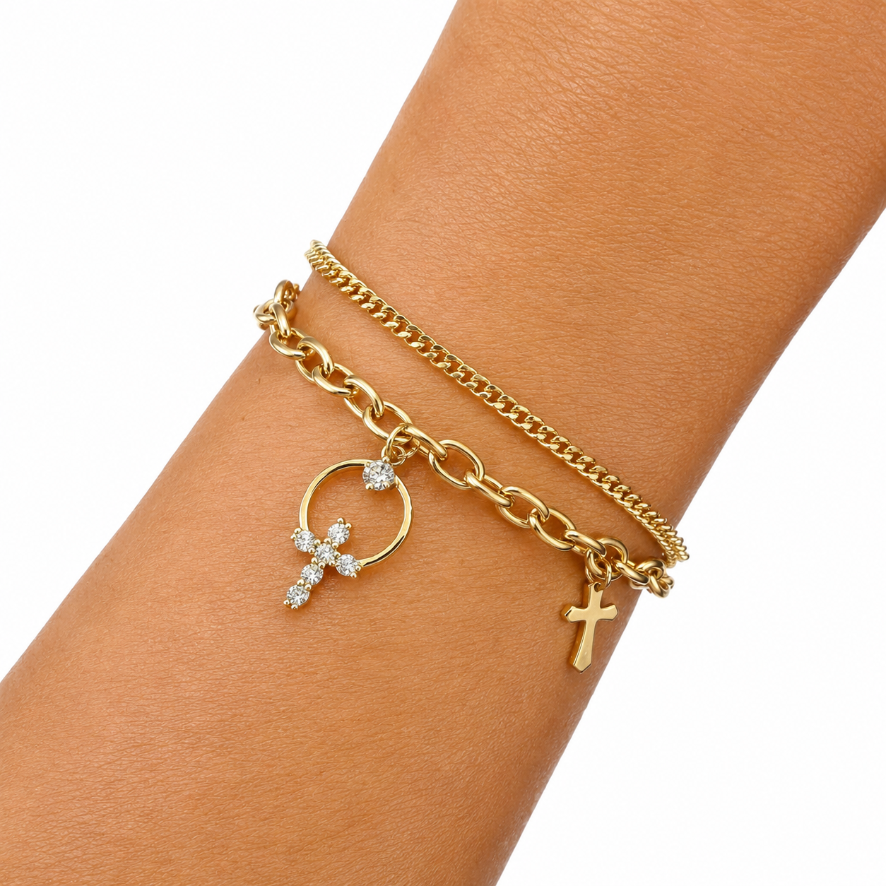 Brățara Golden Charm – Placată cu Aur 18K