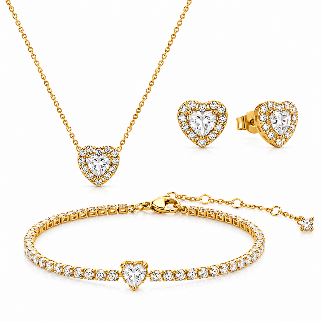 Set Gold Love Placat cu Aur