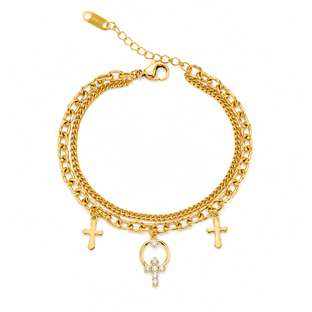 Brățara Golden Charm – Placată cu Aur 18K