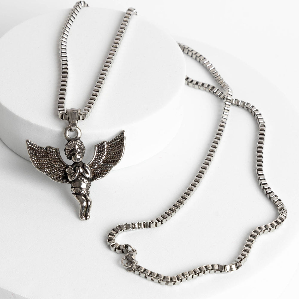 👼 Colier Barbatesc Angel ⛓️✨