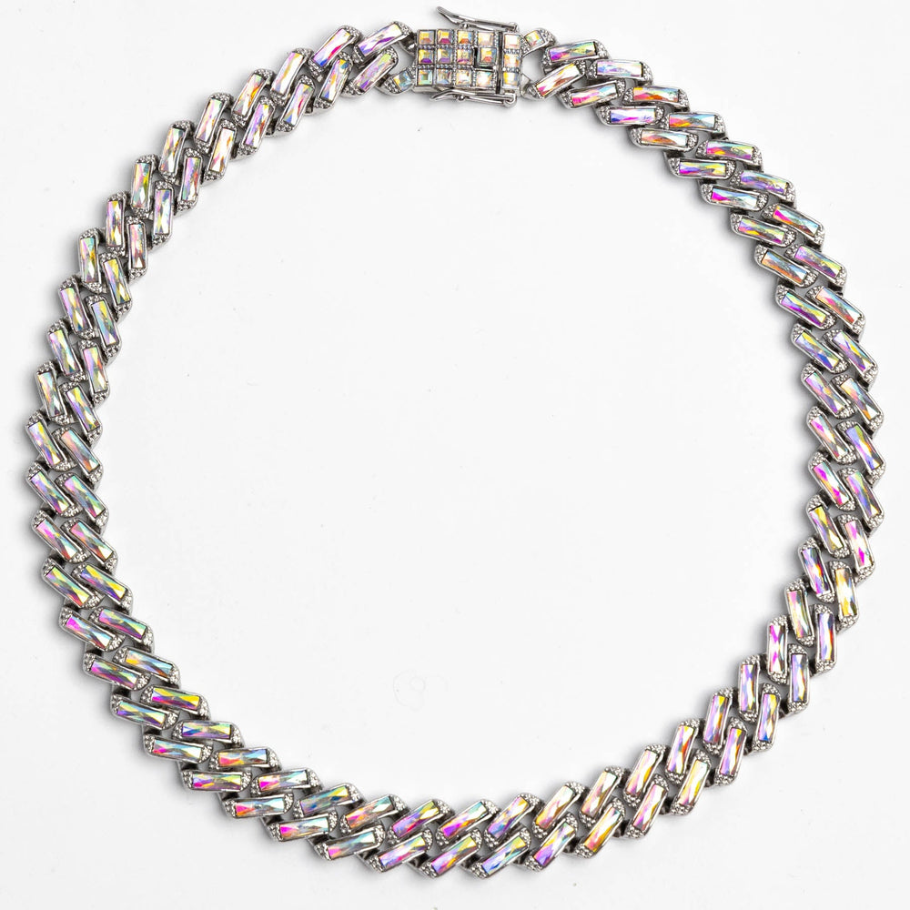 🔵 Colier Cuban Indigo – Unisex Statement