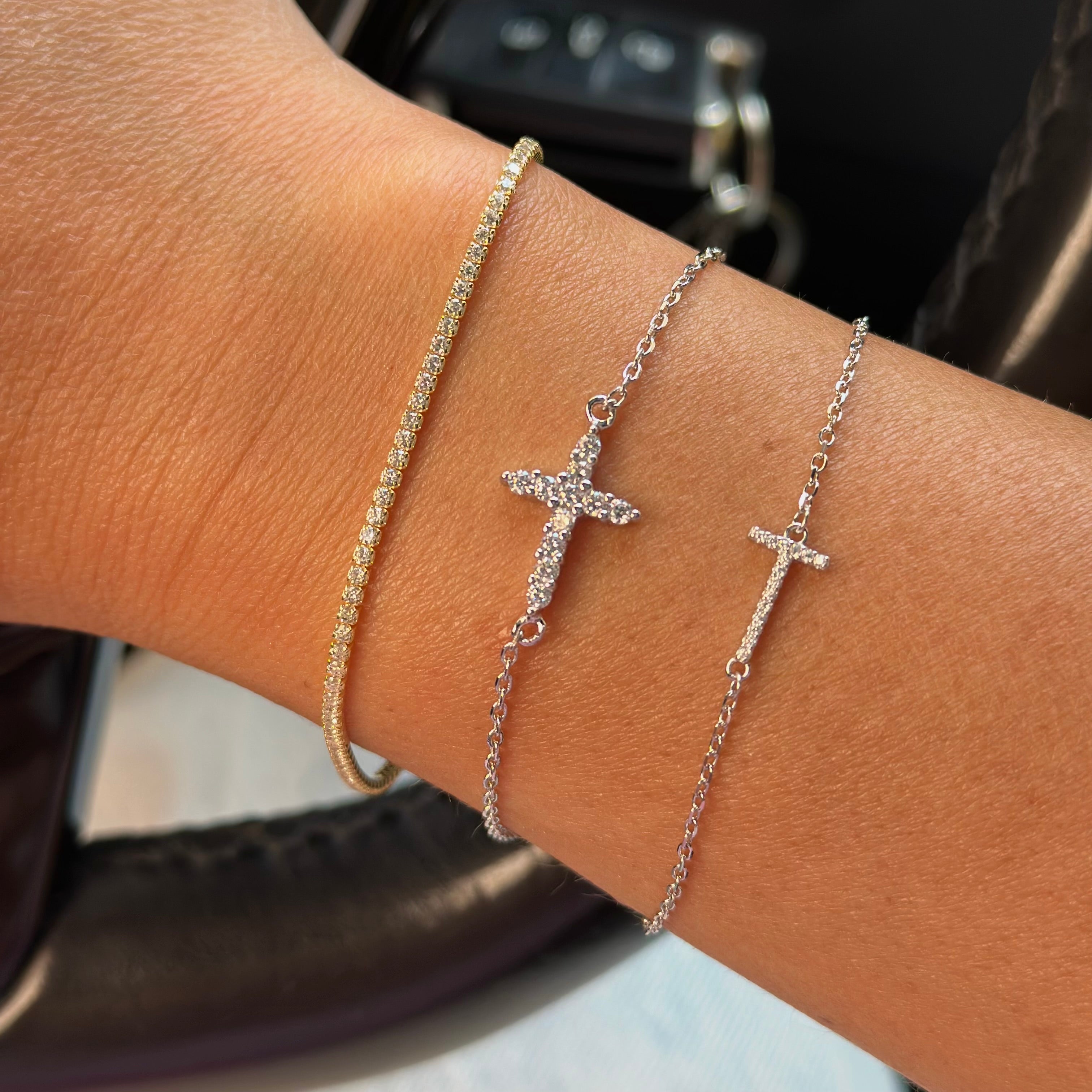 ✨ Brățară Tennis Gold – Rafinament și strălucire