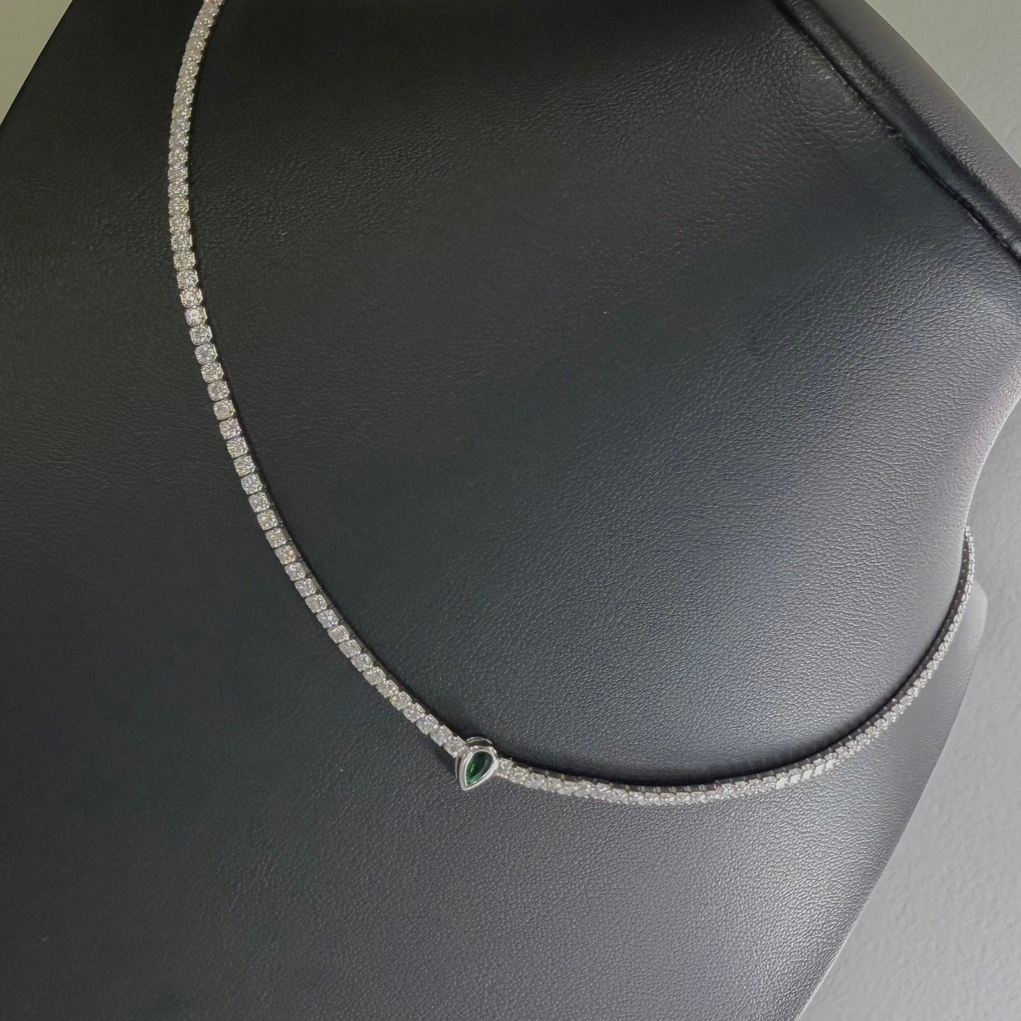 💎 Colier Tip Tennis din Argint 925 cu Zirconia și Accent Picătură