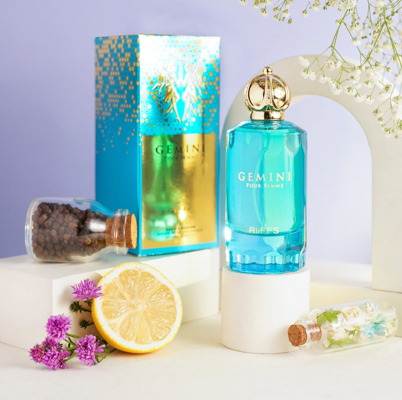💙 👑 Gemini Pour Femme 100ml – Dualitate Seducătoare și Rafinament Oriental | Extrait de Parfum pentru Femei