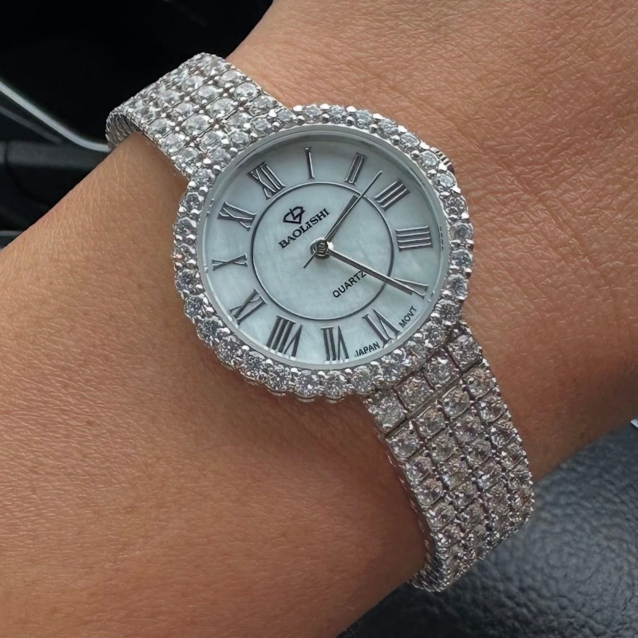 💎 Ceas Damă Elegant BAOLISHI – Argint 925, Zirconia și Rodiu