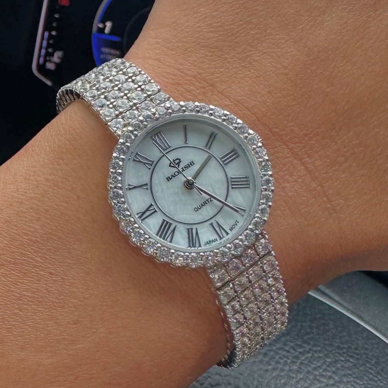 💎 Ceas Damă Elegant BAOLISHI – Argint 925, Zirconia și Rodiu