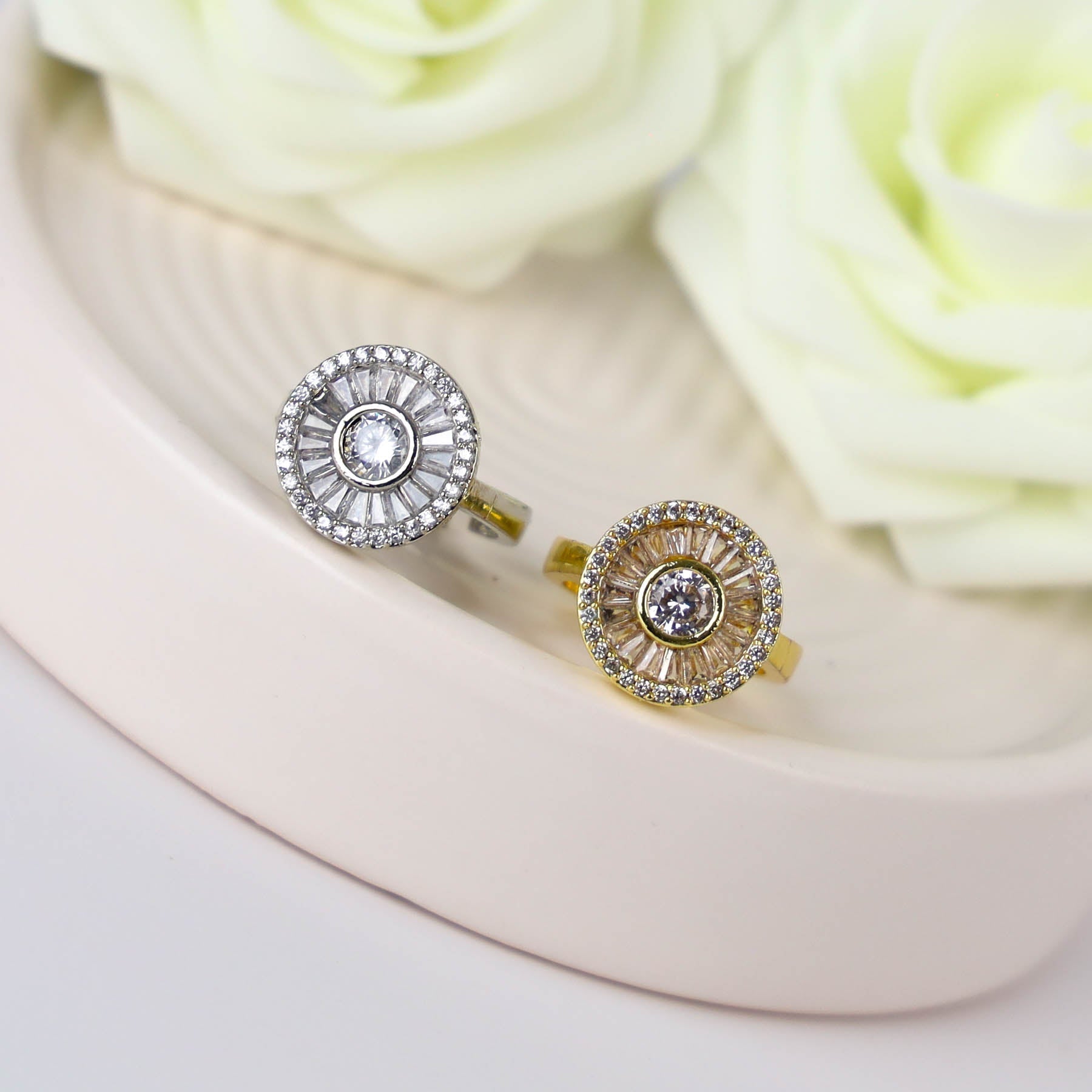 Inel Circle Silver/Gold