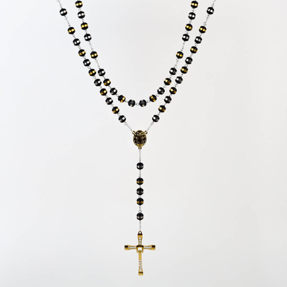 Colier Barbati tip Rozariu Gold