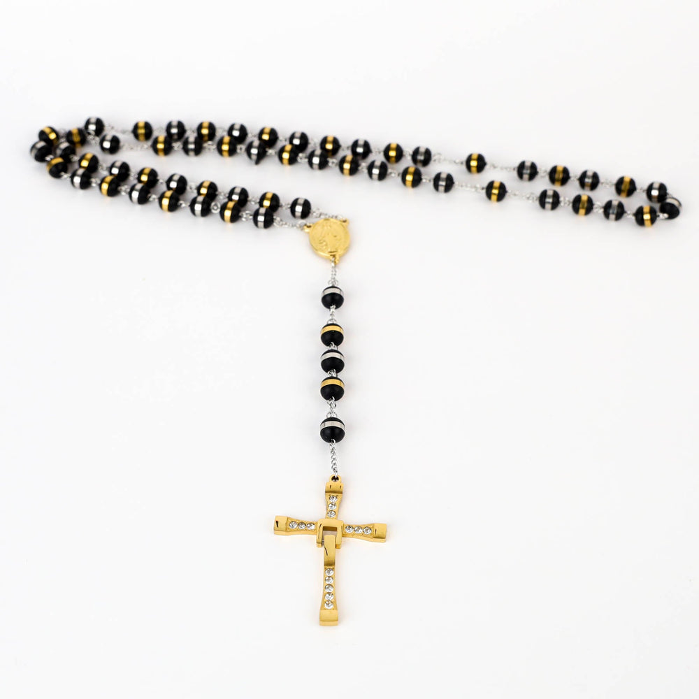 Colier Barbati tip Rozariu Gold