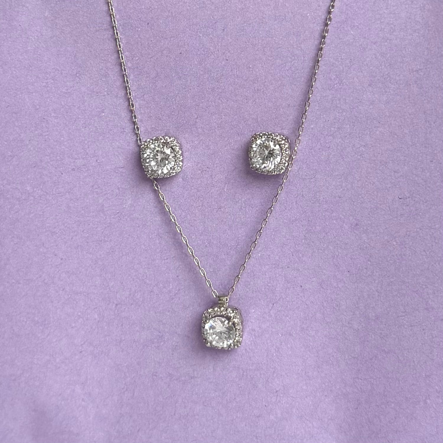 Set Diamond Glow – Argint 925 & Zirconiu