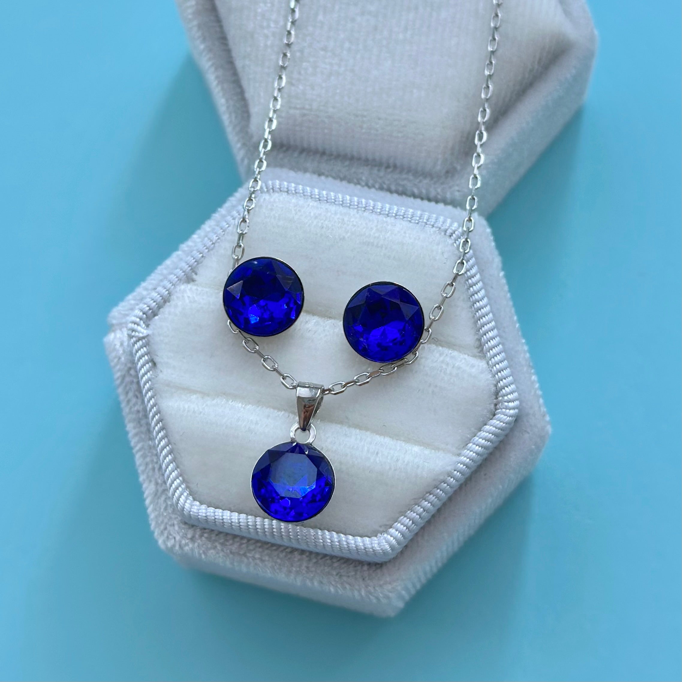 💙 Set din Argint Blue