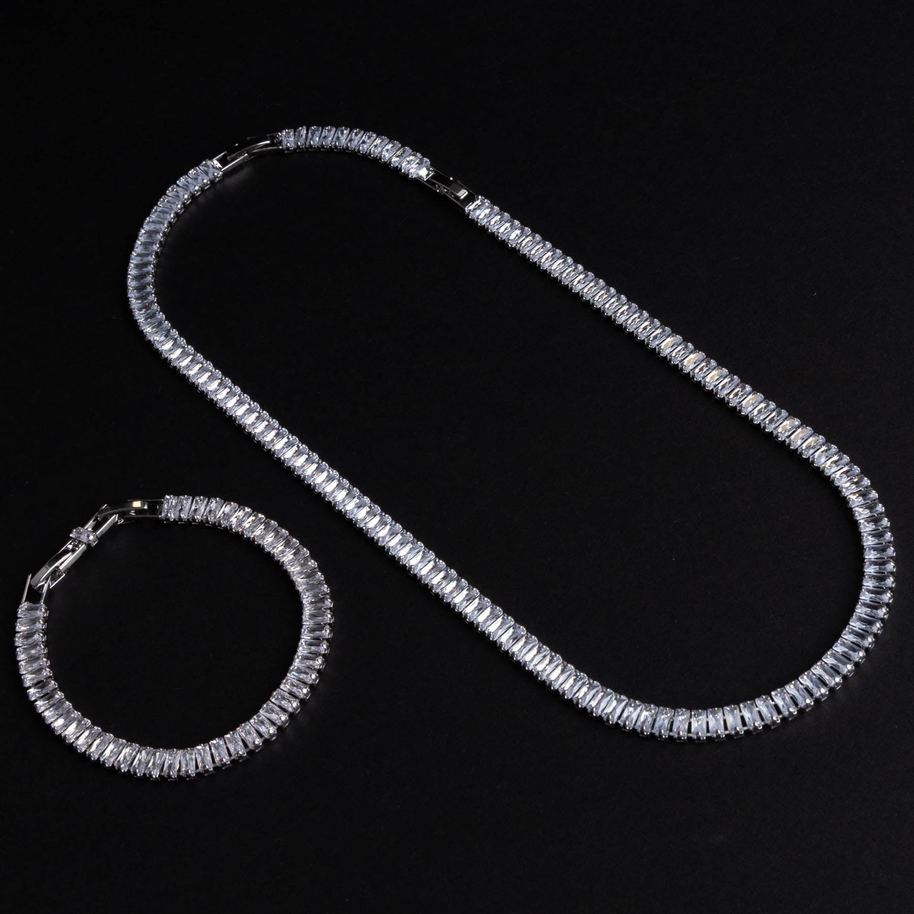 💎 Set Long Tennis – Colier și Brățară
