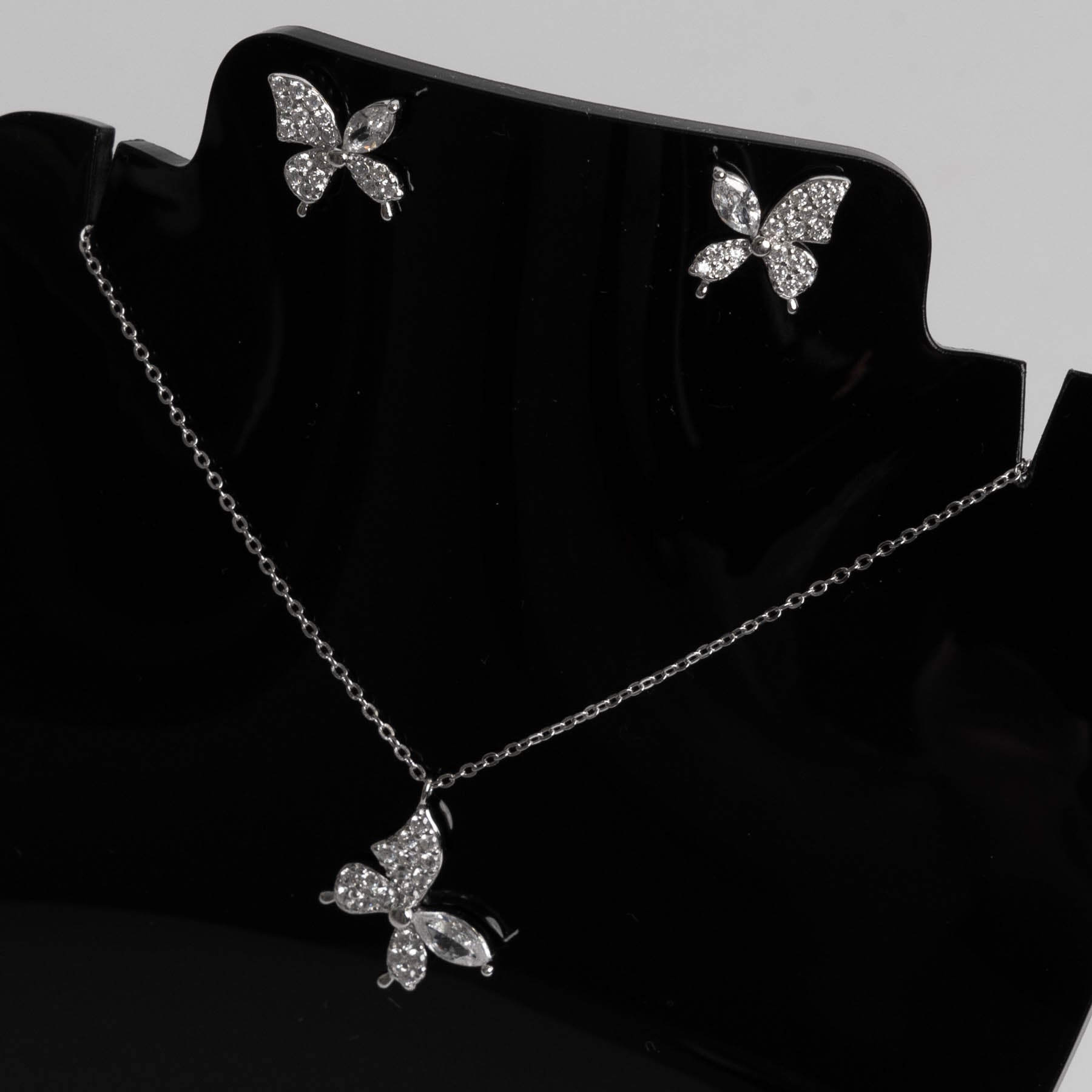 🦋 Set „Silver Butterfly” din Argint 925 – Grația Transformării