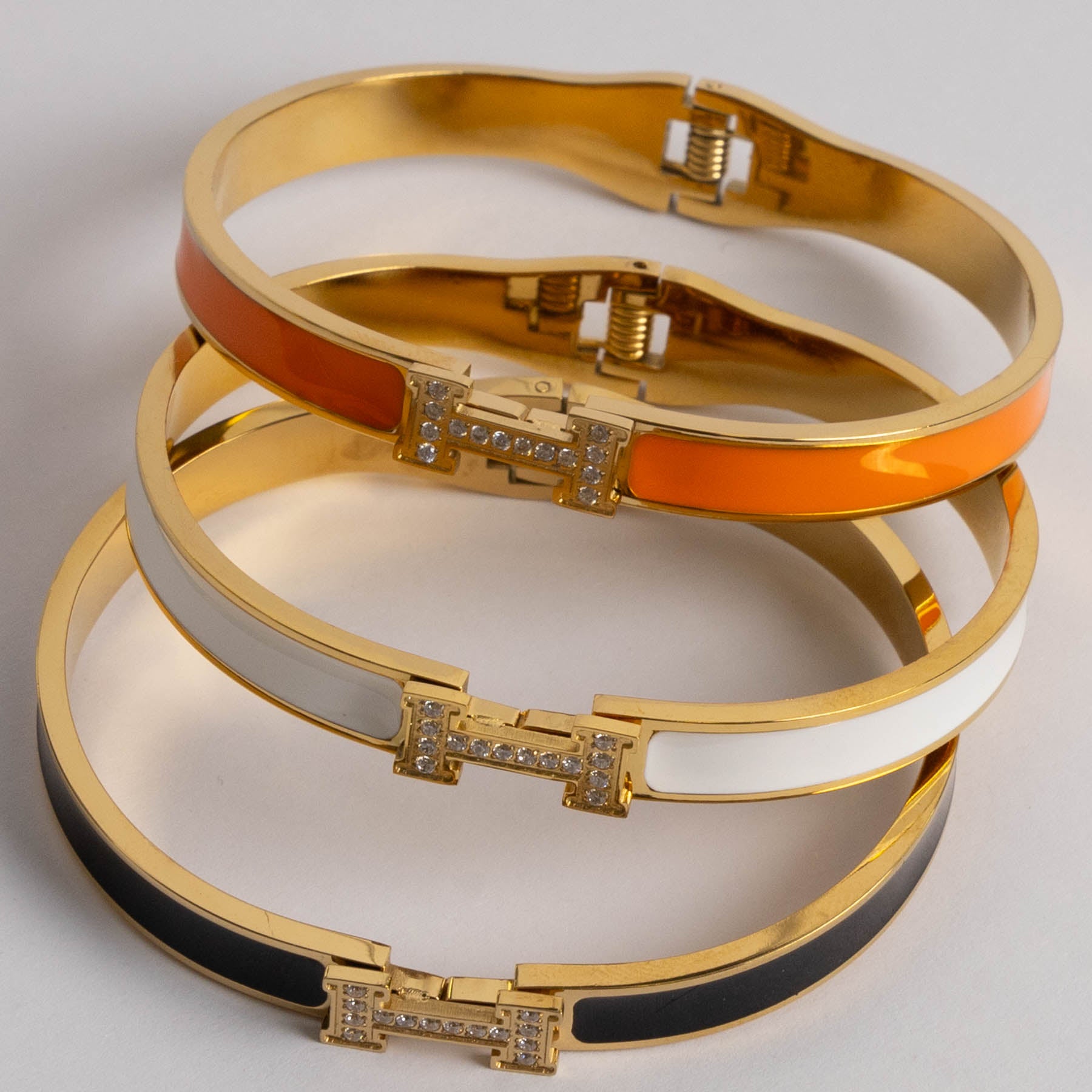 Bratara H Orange/White/Black