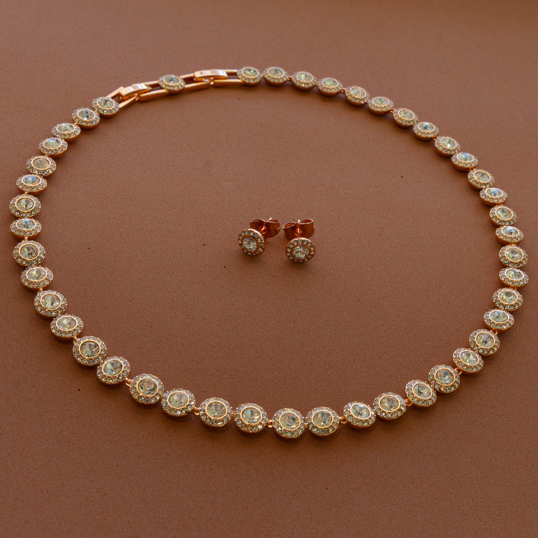 🌸 Colier Angel Rose Gold & Cercei