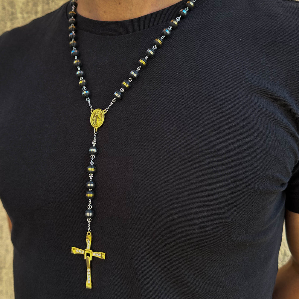 Colier Barbati tip Rozariu Gold