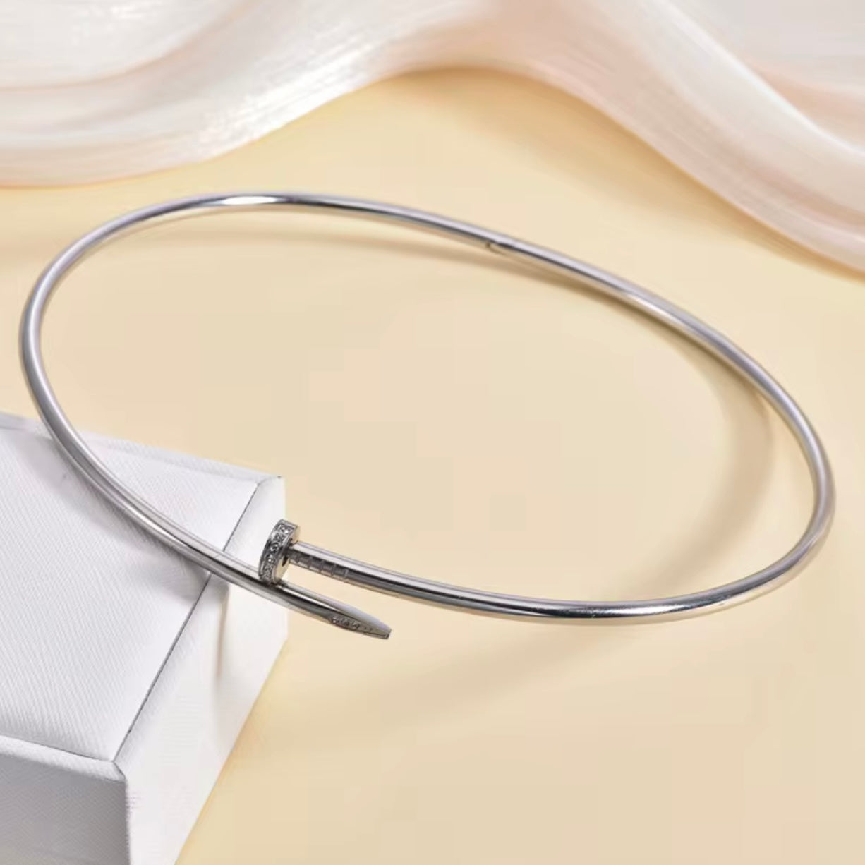 💥 Colier Cui Silver Fix – Stil urban