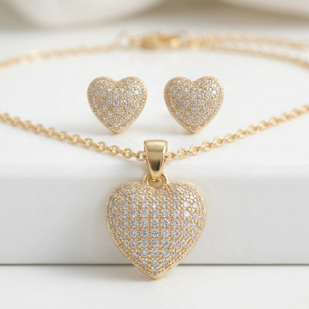 Set Bijuterii "Golden Heart"