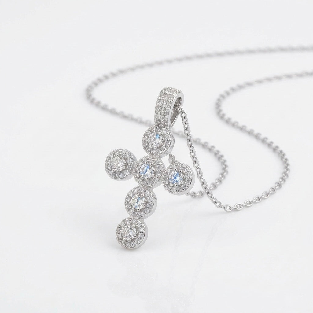 Colier Cruce II placat cu Aur