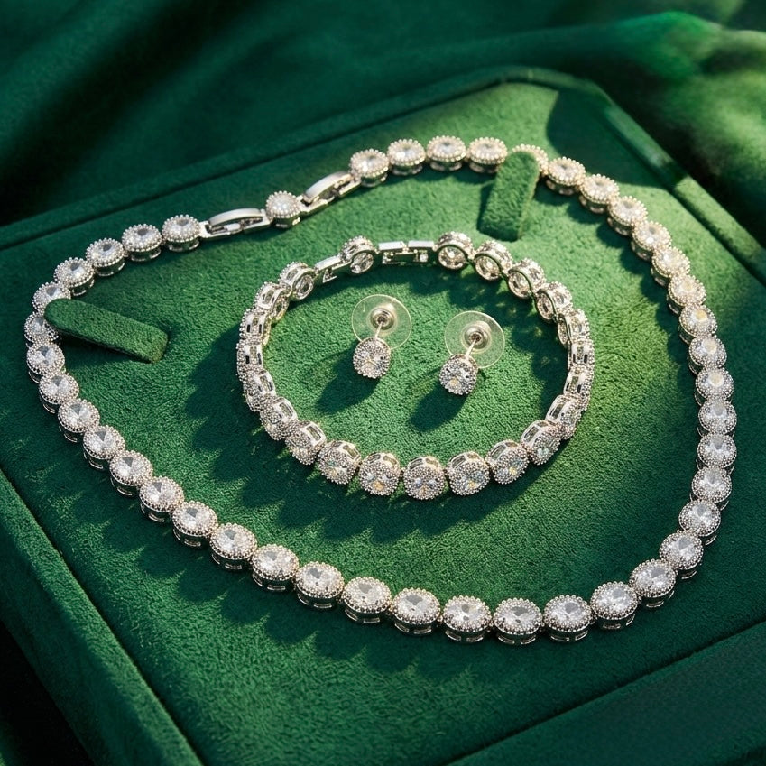 Set Royal Shine – Colier, Brățară și Cercei