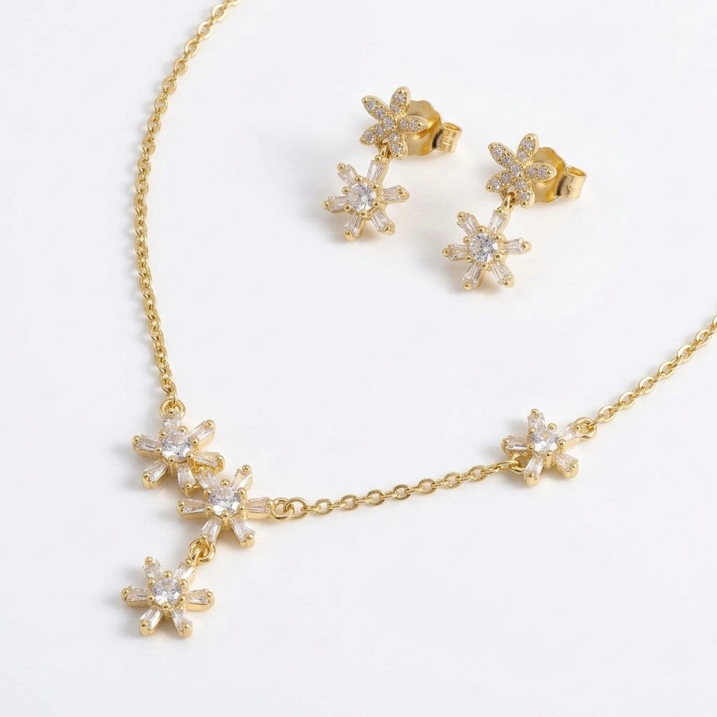 🌟 Set Pulbere de Stele din Argint 925 placat cu Aur