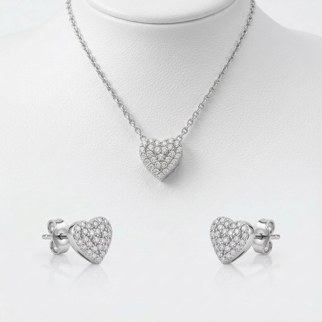 Set Heart Glow – Argint 925 & Zirconiu