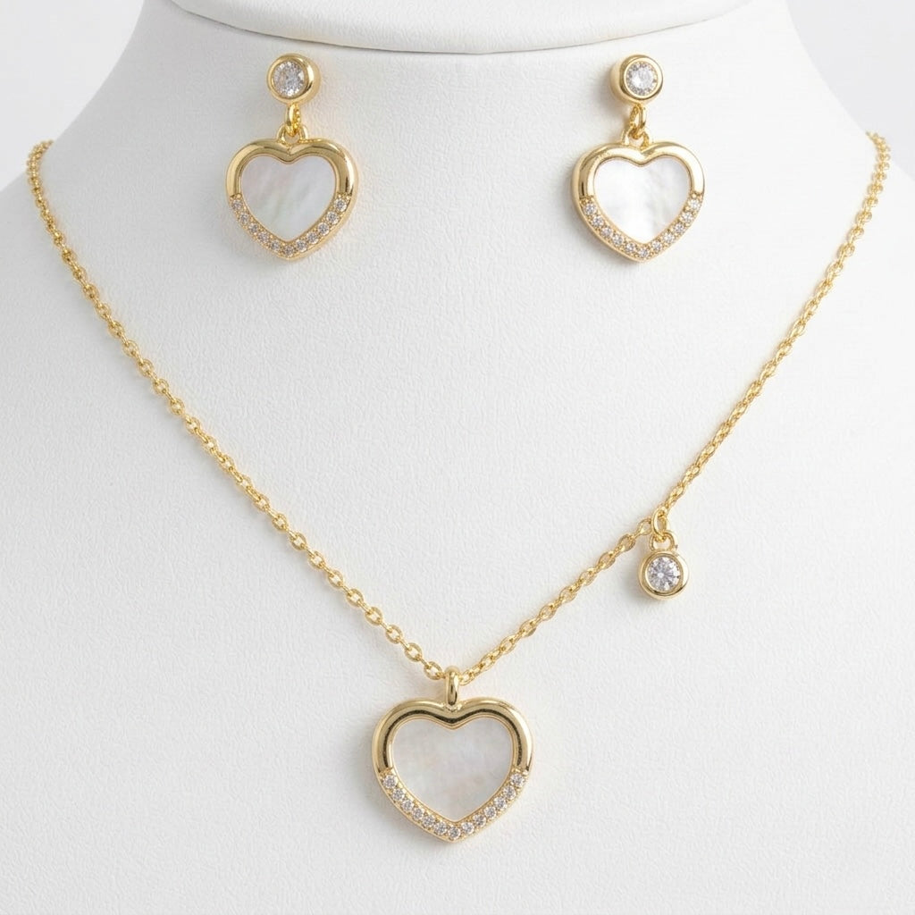 💖 Set Inimă din Argint 925