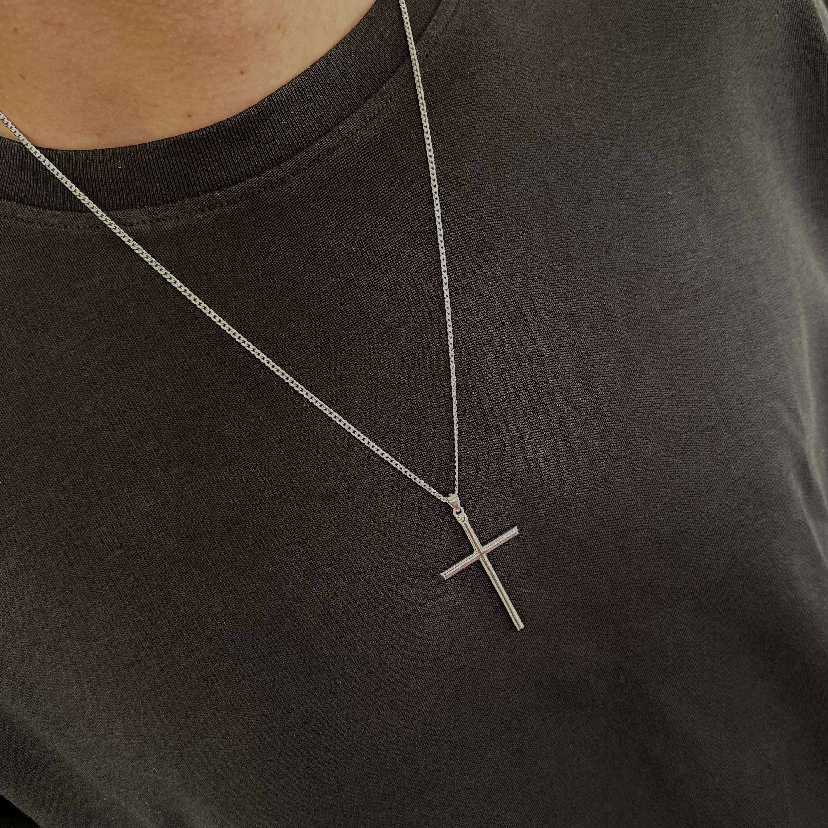 ✝️ Colier Unisex Cruce din Argint 925