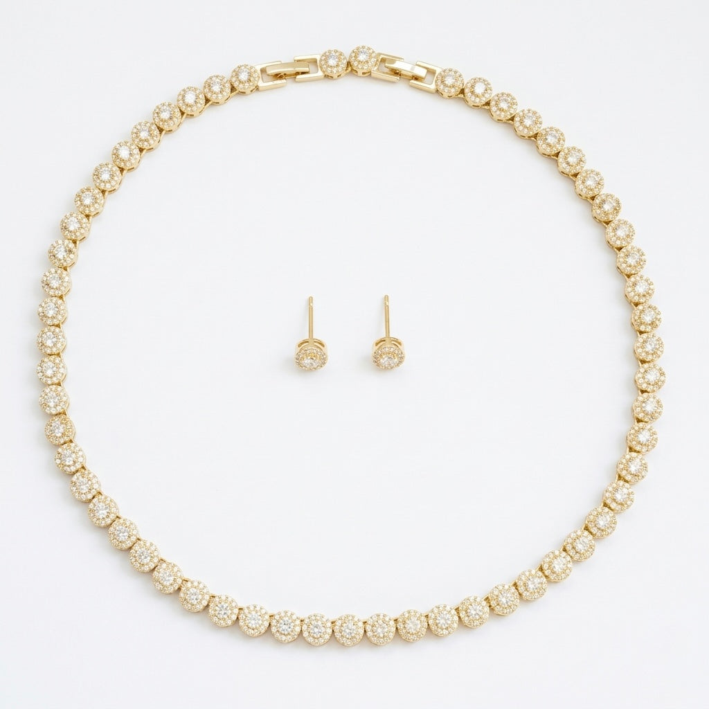 Set Crystal Shine Gold - 2 Piese