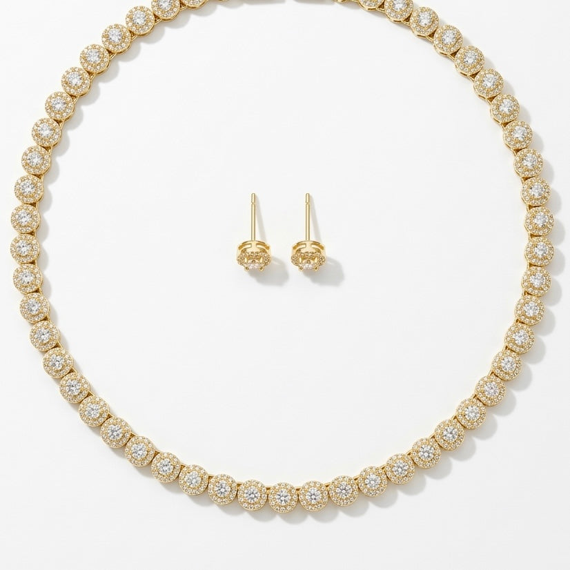 Set Crystal Shine Gold - 2 Piese