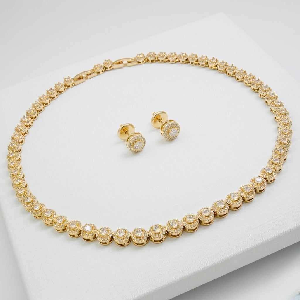 Set Crystal Shine Gold - 2 Piese