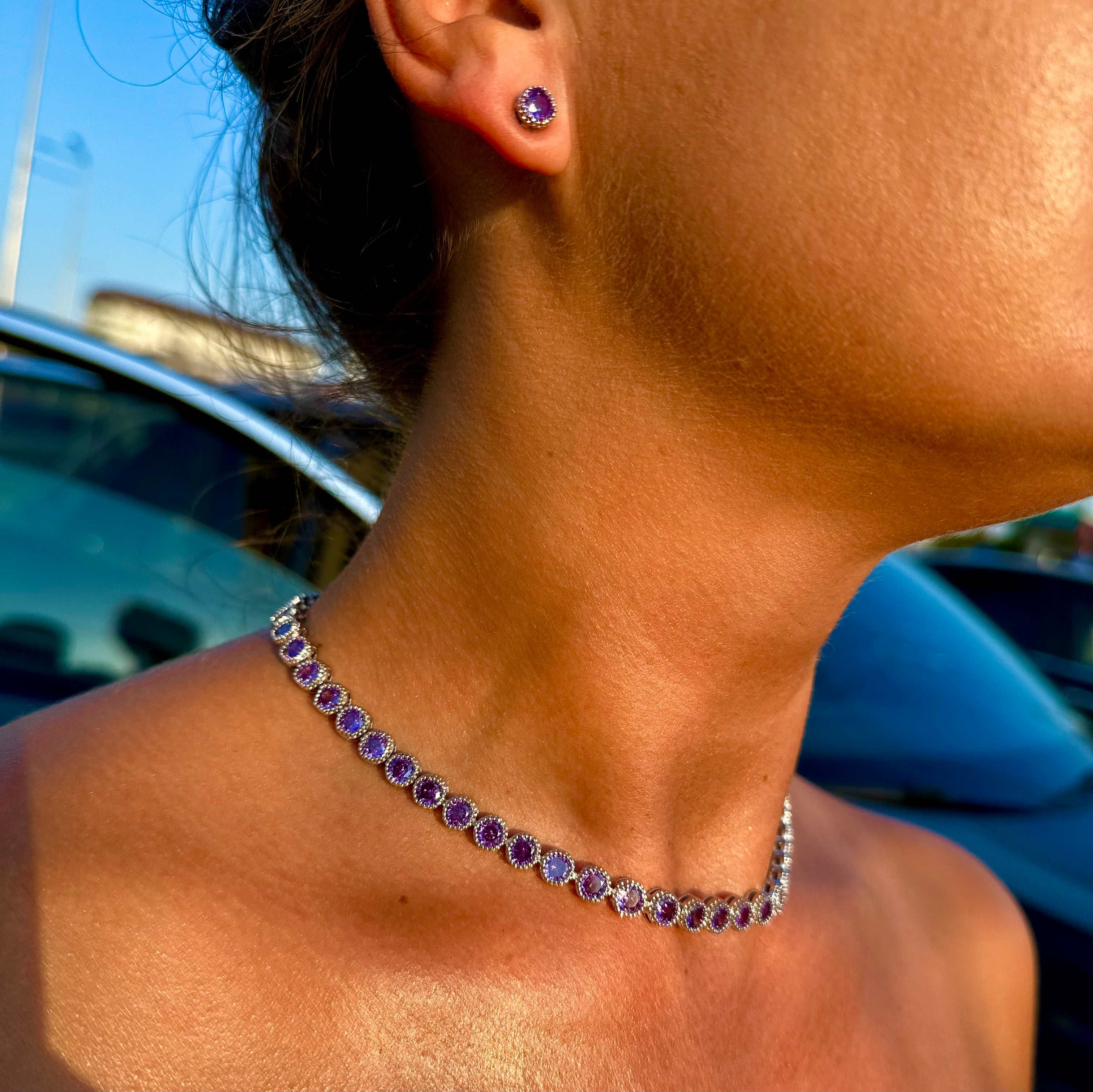 💜 Colier Purple + Cercei Cadou