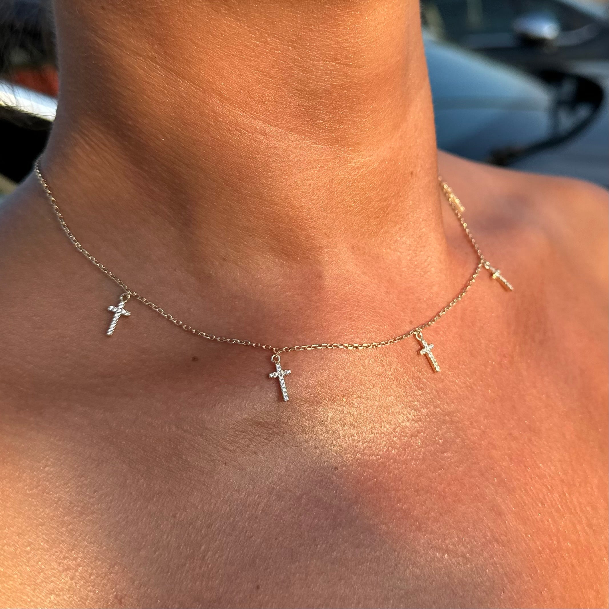 Colier cu Cruciulițe – Argint 925