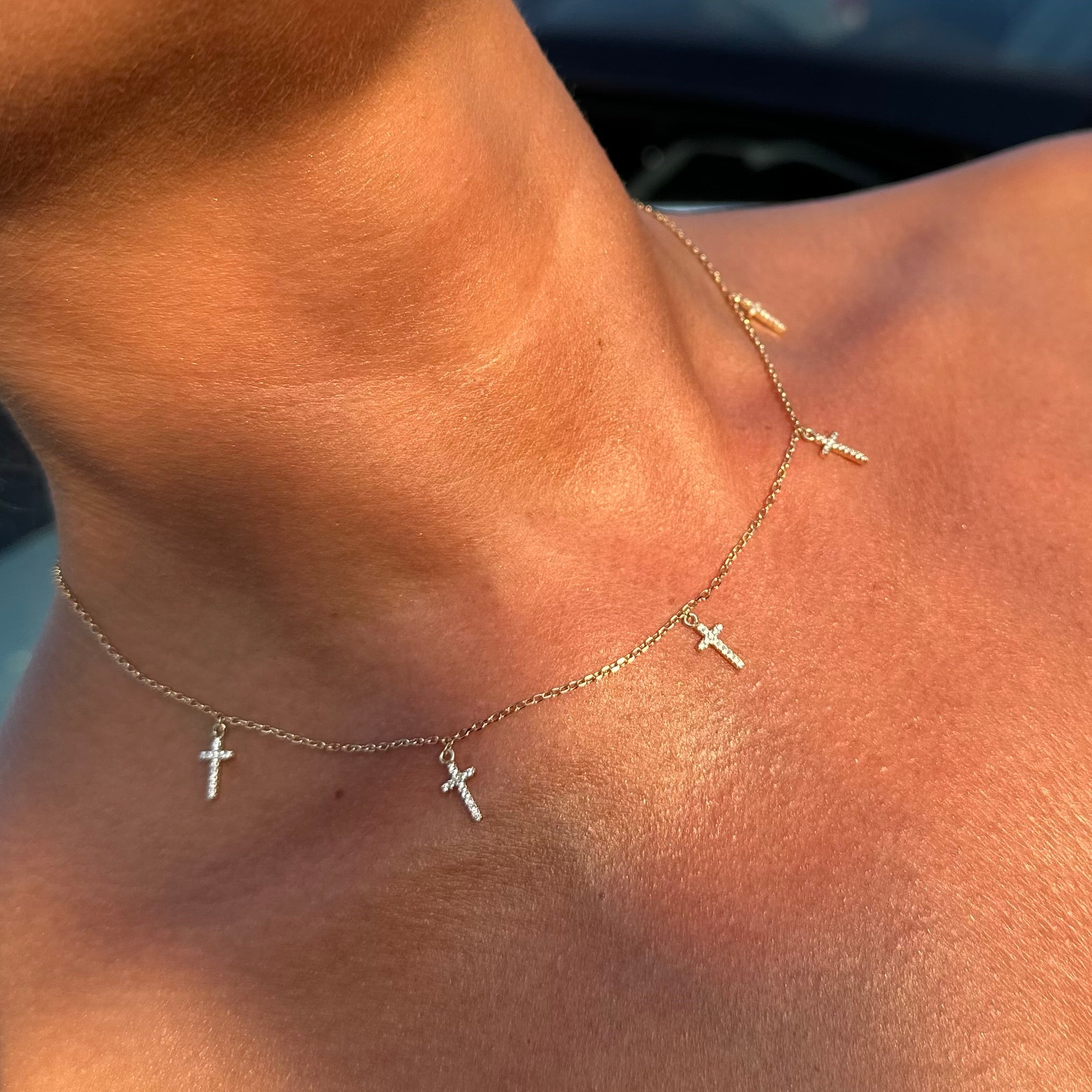 Colier cu Cruciulițe – Argint 925