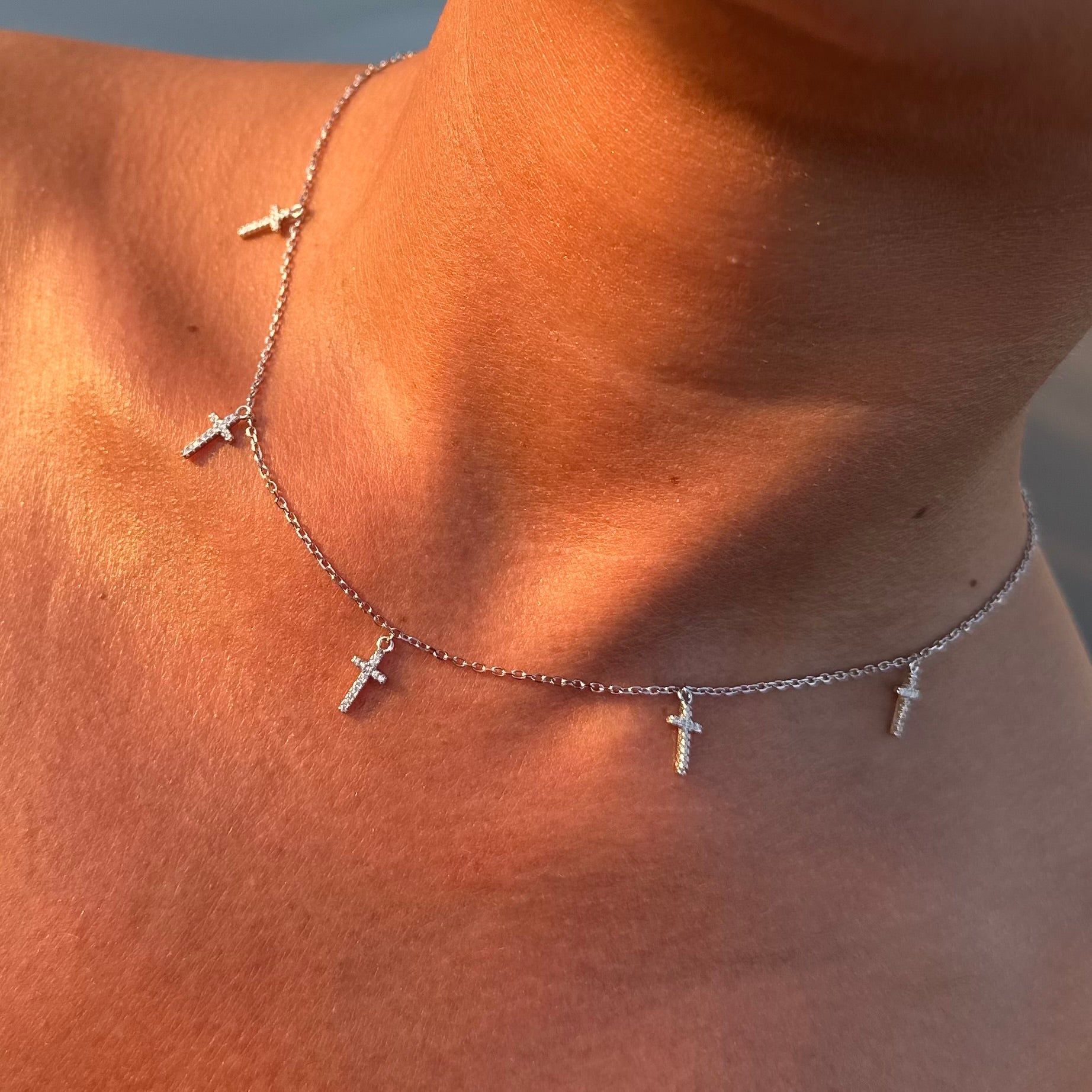 Colier cu Cruciulițe – Argint 925